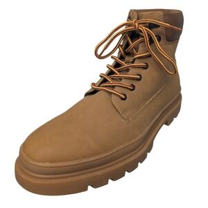 Madden by Steve Madden Gabber Mens Size 11 Tan Lace Up Lug Sole Boots Ortholite